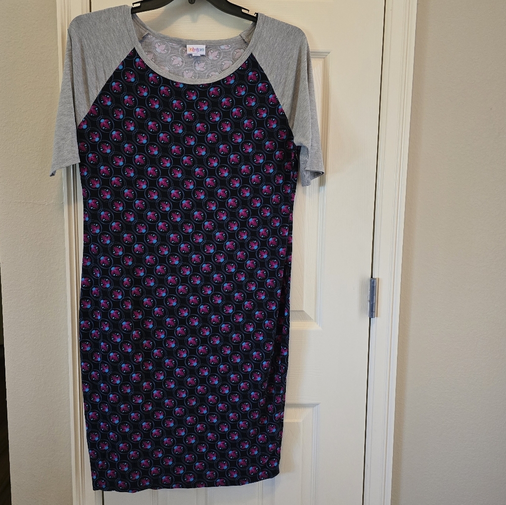 Lularoe t shirt style short sleeve above the knees dress size XL